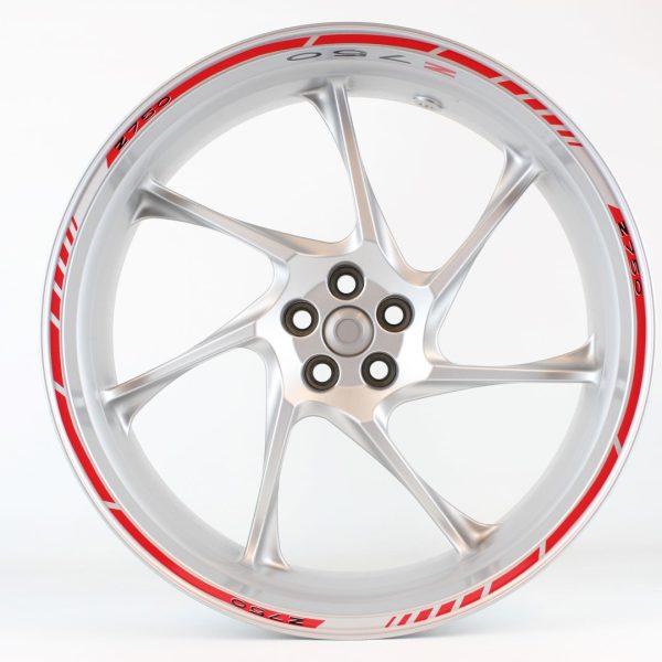 Rimstriping SpecialGP Kawasaki Z750 voor overige velg kleuren (niet zwart)